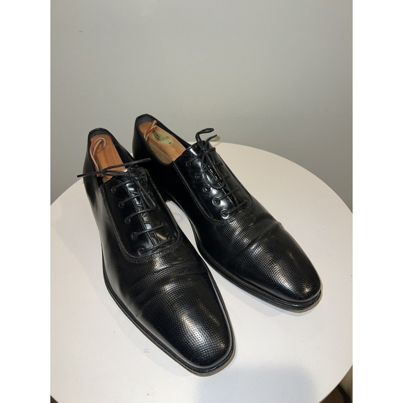 Salvatore Ferragamo Other - $850 SALVATORE FERRAGAMO - "FARNESE" Textured Black Oxfords - 9.5 D